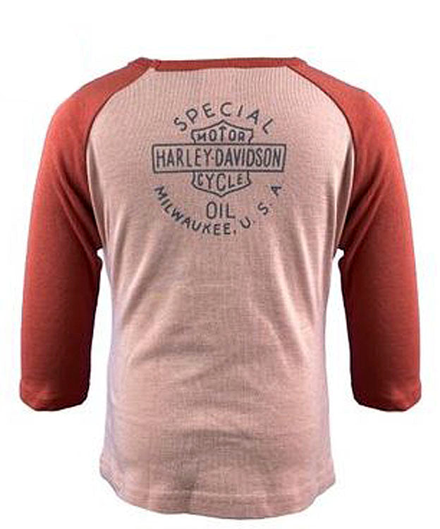 Harley-Davidson® Girls 3/4 Raglan Sleeve Tee