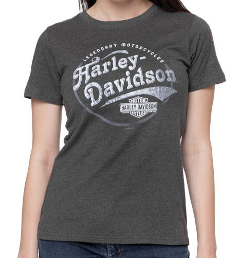Harley-Davidson® Women's Spun Short Sleeve Tee - Nine Iron