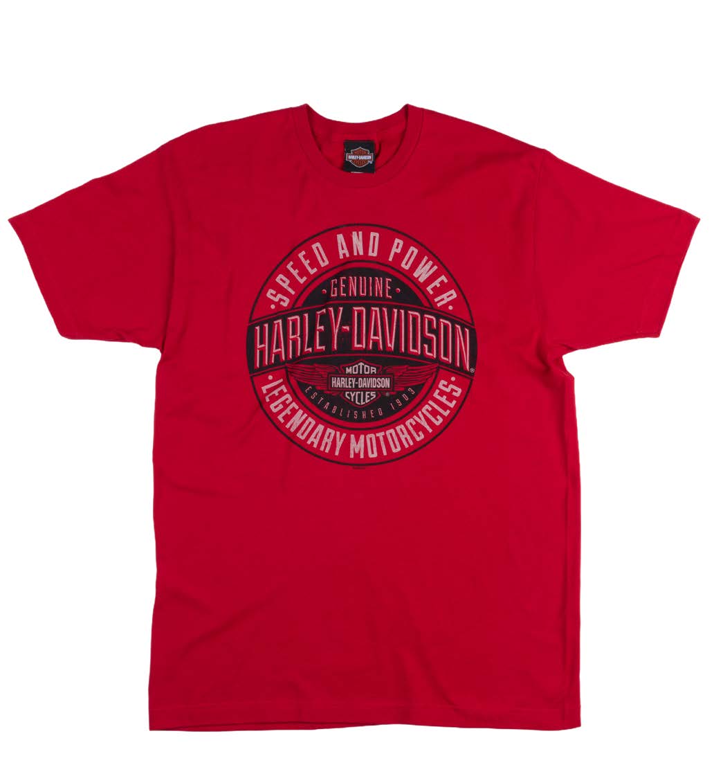 Harley-Davidson® Men's Duke Short Sleeve Tee - Red