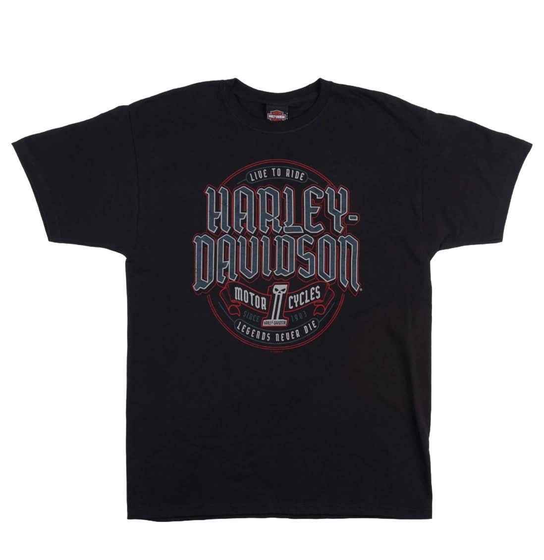 Harley-Davidson® Men's Immortal Label Short Sleeve Tee - Black