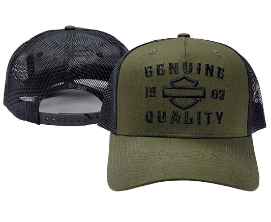 Harley-Davidson® Men's Sharpness Trucker Cap | Military Green