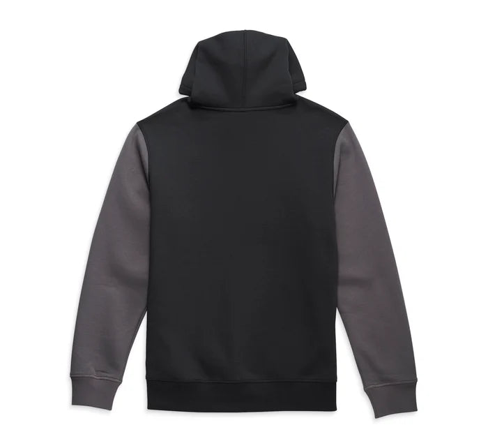 Harley-Davidson® Men's Wrench Crew Hoodie - Colour blocked - Black Beauty