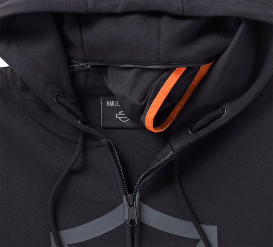 Harley-Davidson® Men's H-D® TECH Gaiter Zip Hoodie