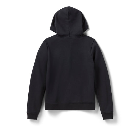 Harley-Davidson® Women's Willie G Skull Bling PO Harley Black Hoodie