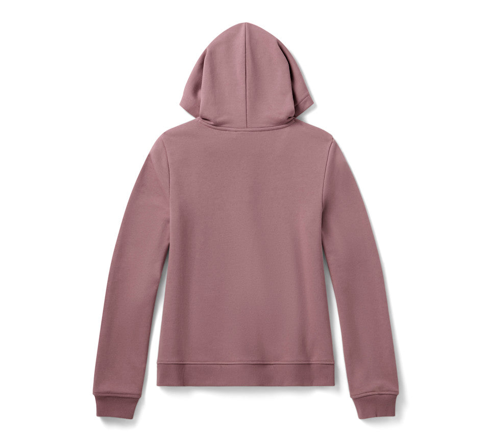 Harley-Davidson® Women's Willie G Skull Bling PO Hoodie Nostalgia Rose