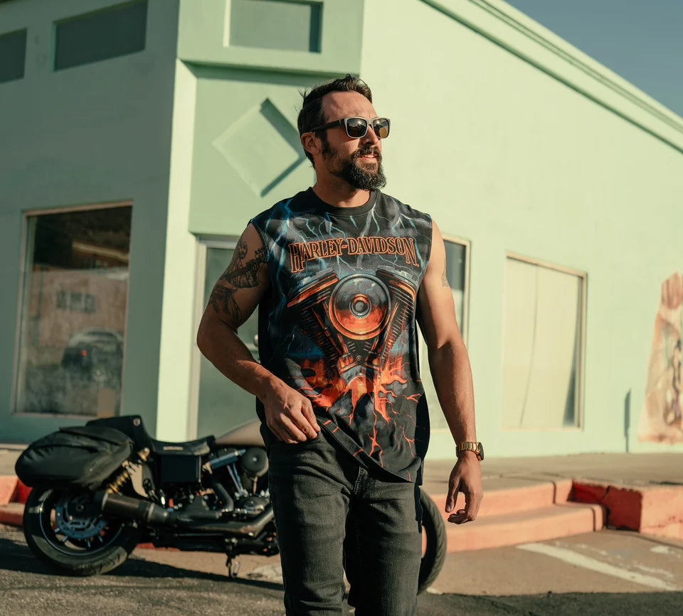 Harley-Davidson® Men's EVO Lighting Muscle Tee