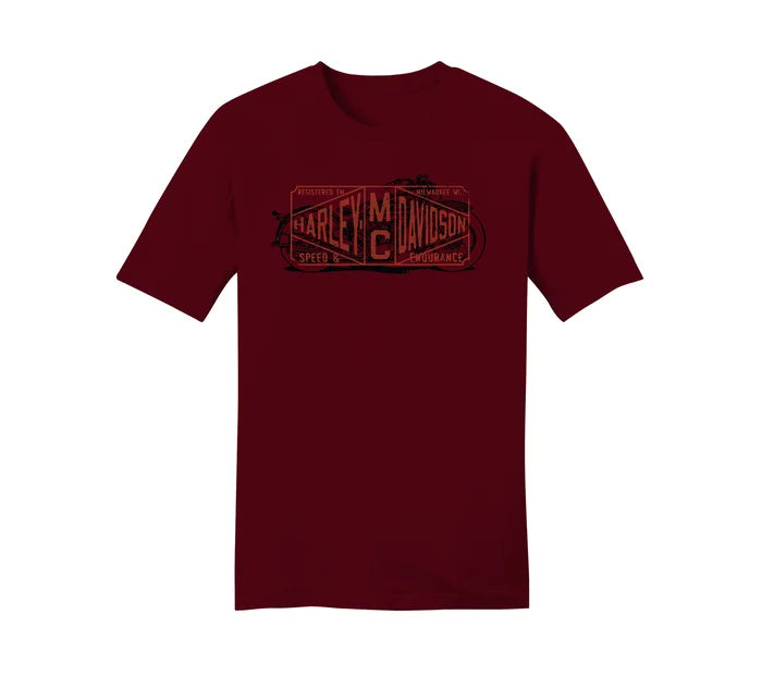 Harley-Davidson® Men's Road Warrior Tee - Merlot