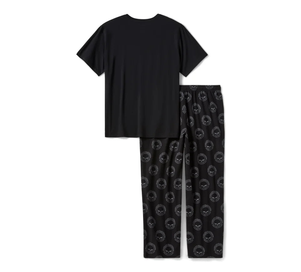 Men's Willie G™ Skull Short Sleeve Pajama Set