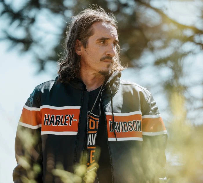 Harley-Davidson® Men's Trenton Leather Riding Jacket