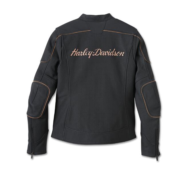 Harley-Davidson® Women's Merit Perforated Leather Riding Jacket