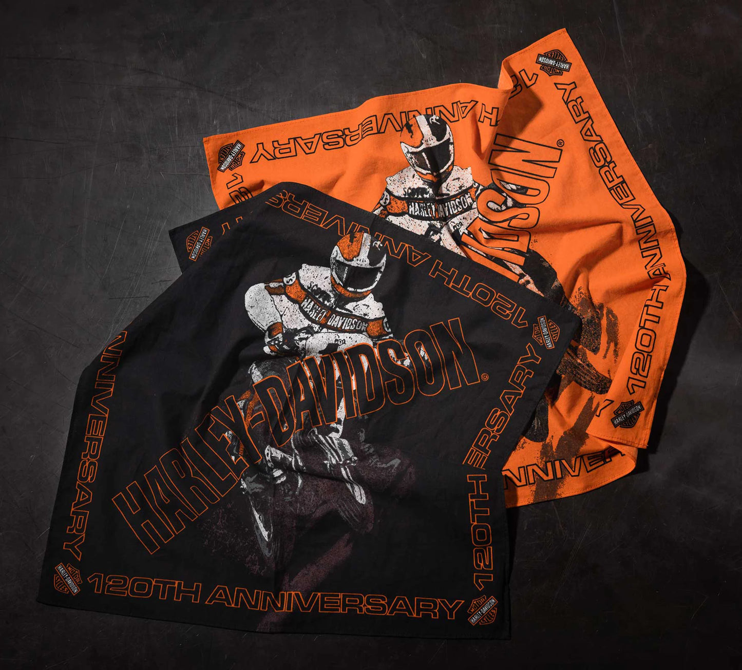 Harley-Davidson® 120th Anniversary Racing Bandana - Orange