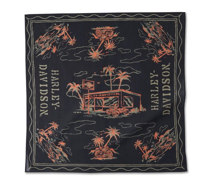 Harley-Davidson® Aloha Bandana - Black Beauty