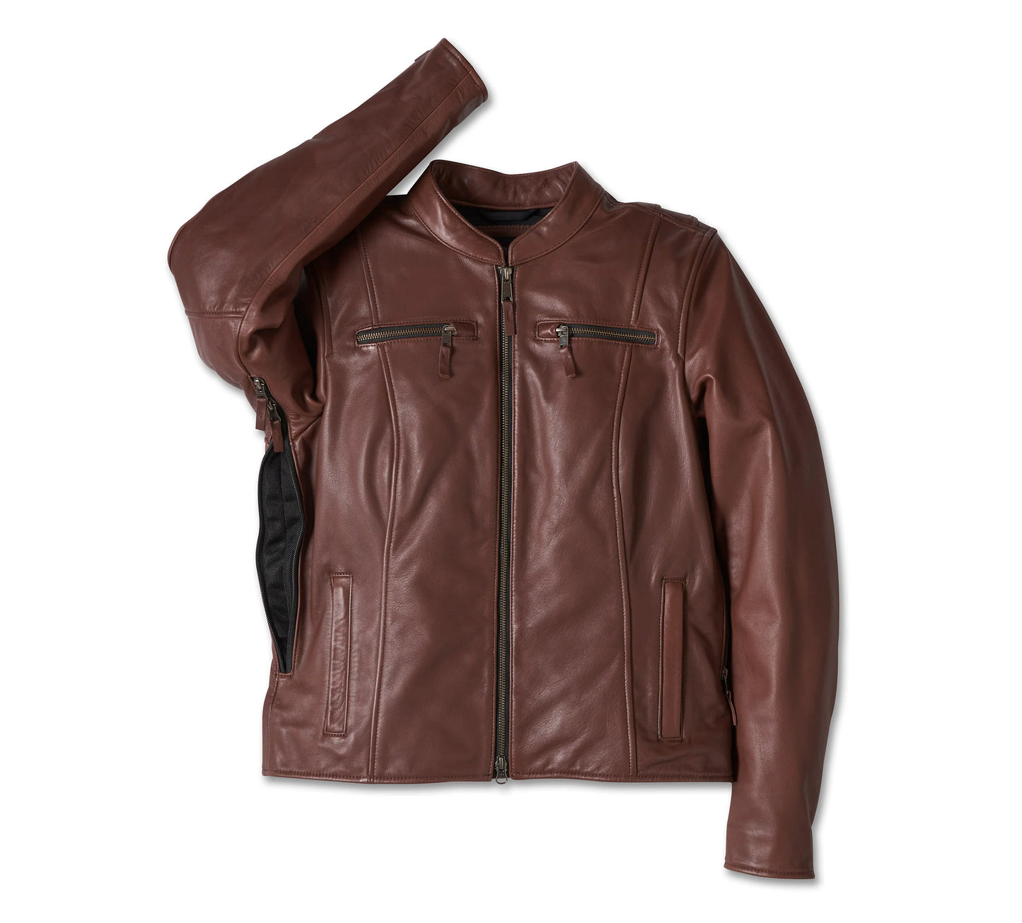 Harley-Davidson® Women's Linden Leather Jacket - Brown