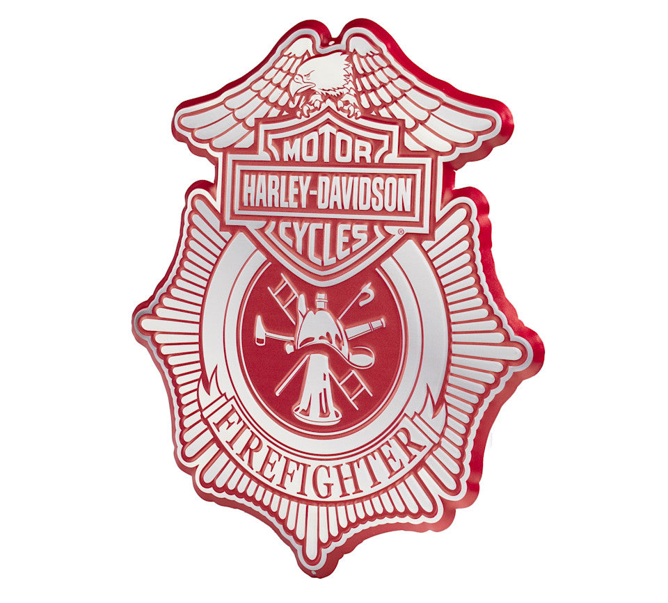 Harley-Davidson® Fire Fighter Metal Sign