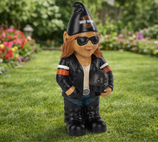 Harley-Davidson® Lady Biker Gnome Sunny