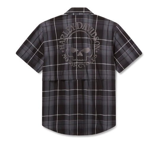 Harley-Davidson® Willie G Plaid Button Up Tee