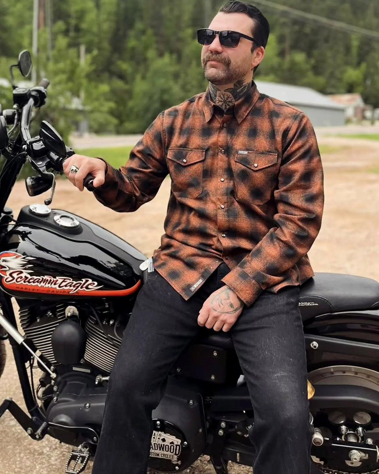 Dixxon Mens Sturgis Deadwood Flannel