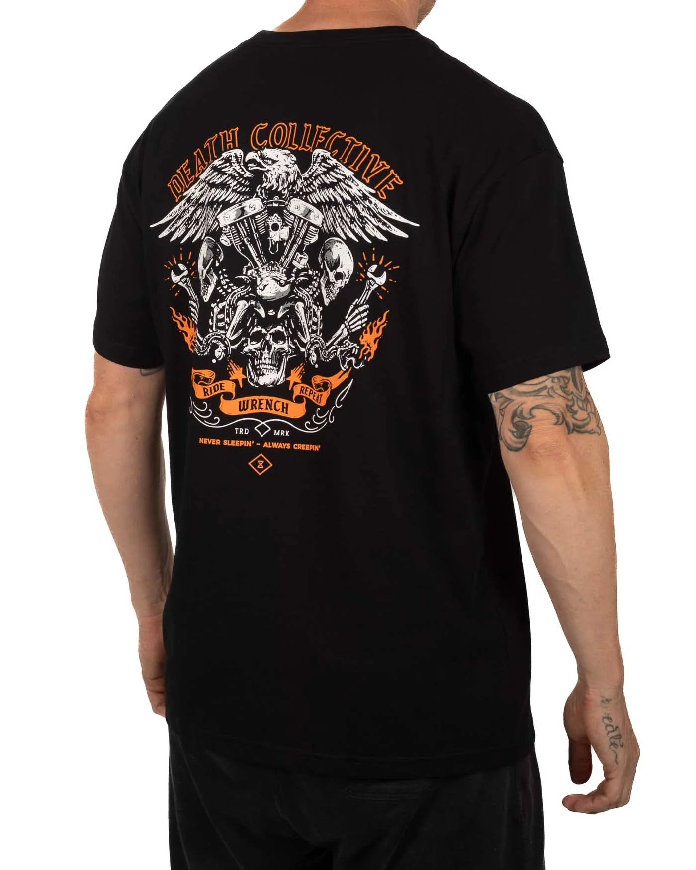 Death Collective RIDE WRENCH REPEAT Tee
