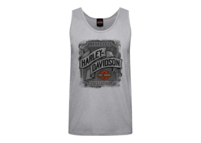Harley-Davidson® Men's Wide Open Sport Grey Tank