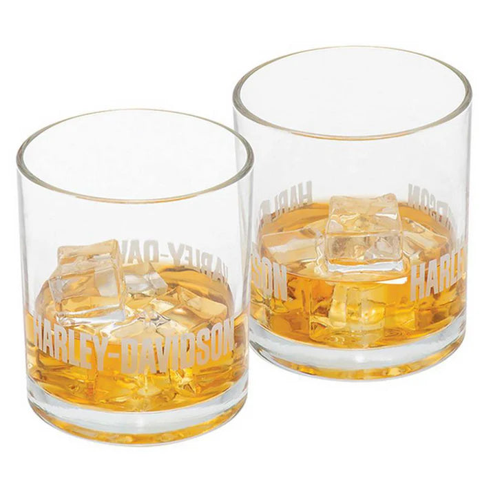 Harley-Davidson® Premier Rocks Glass Set