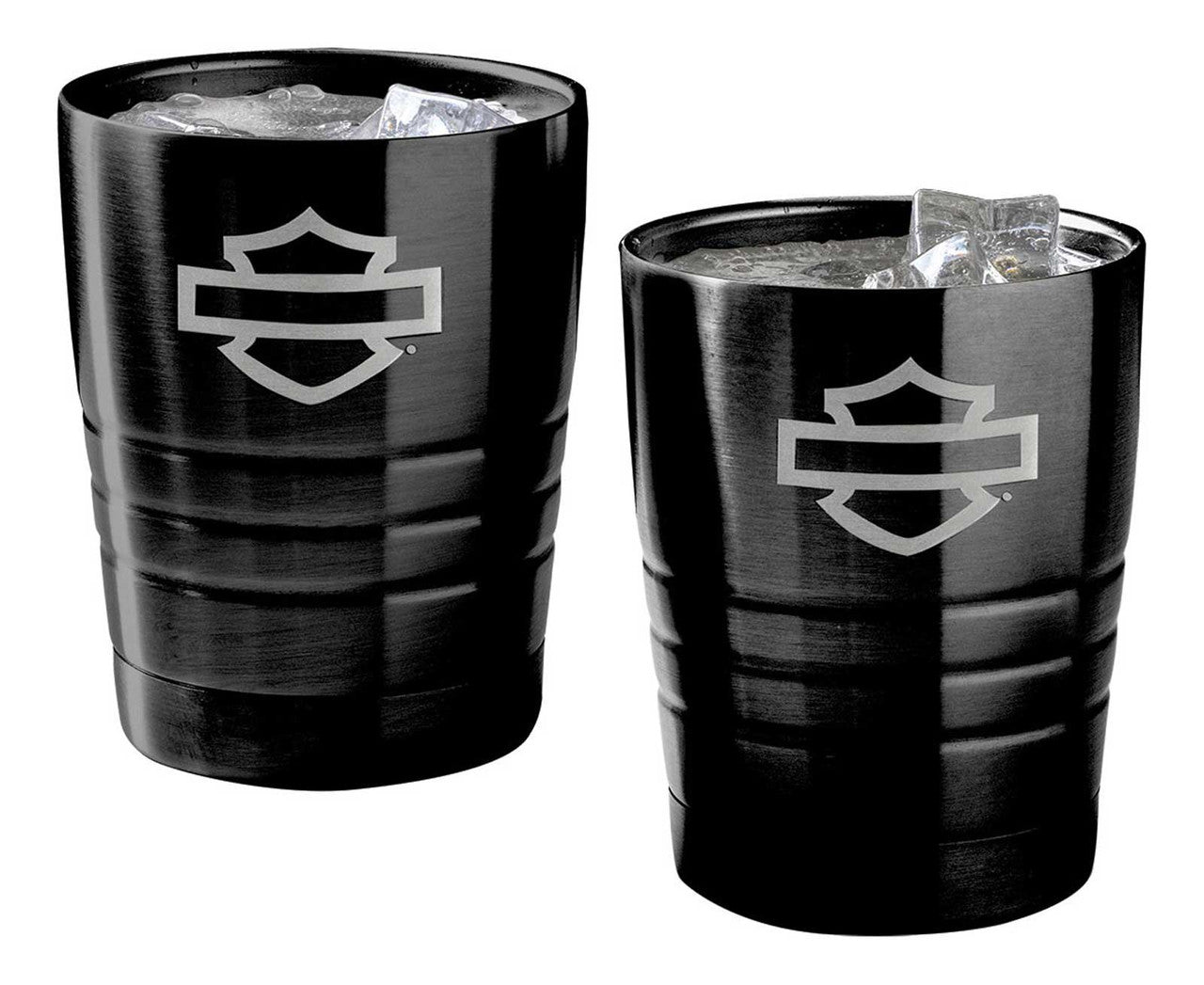 Harley-Davidson® Open Bar & Shield Stainless Steel Tumbler Set