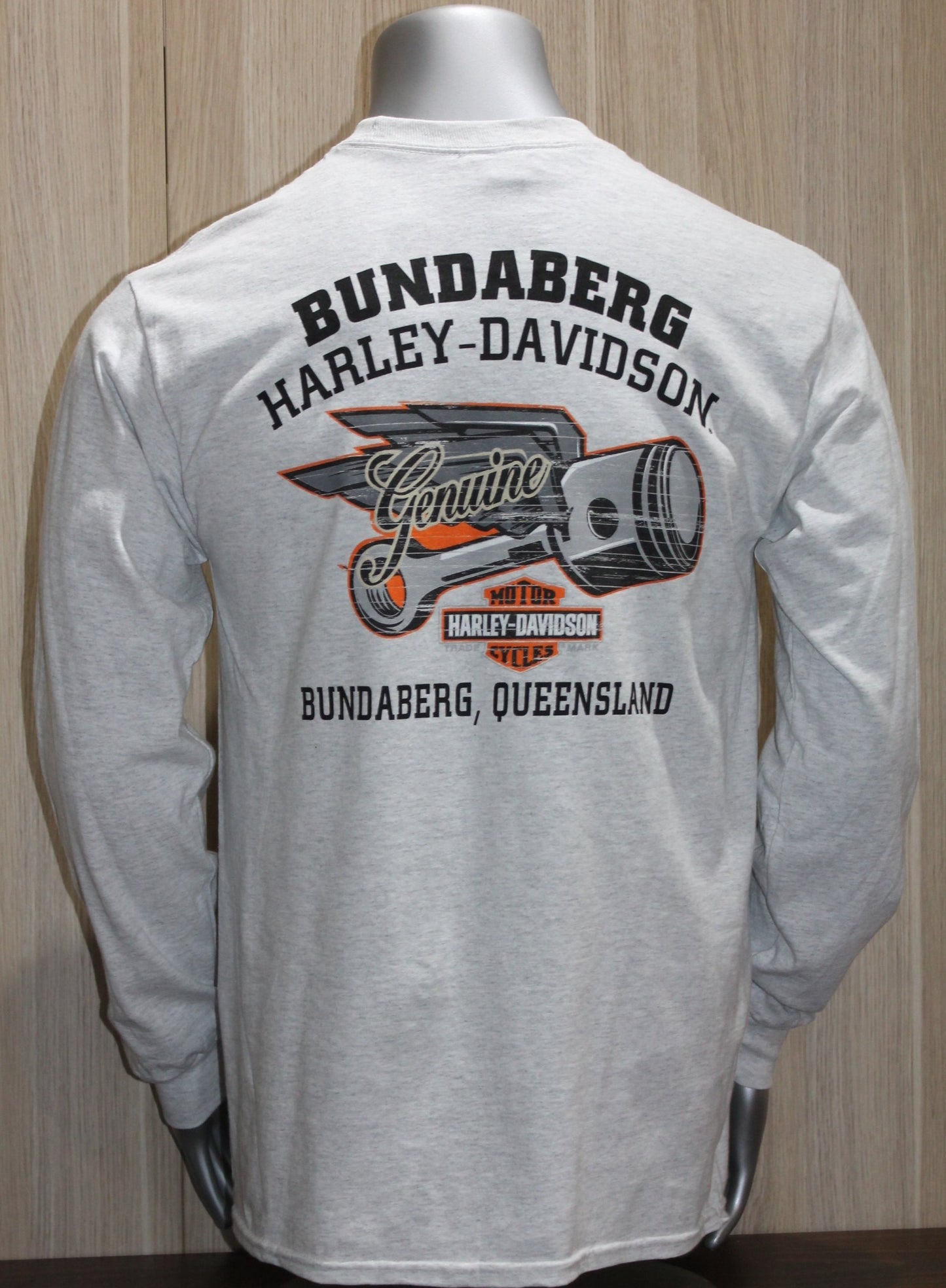 Harley-Davidson® Men's Switch Long Sleeve Tee - Ash White
