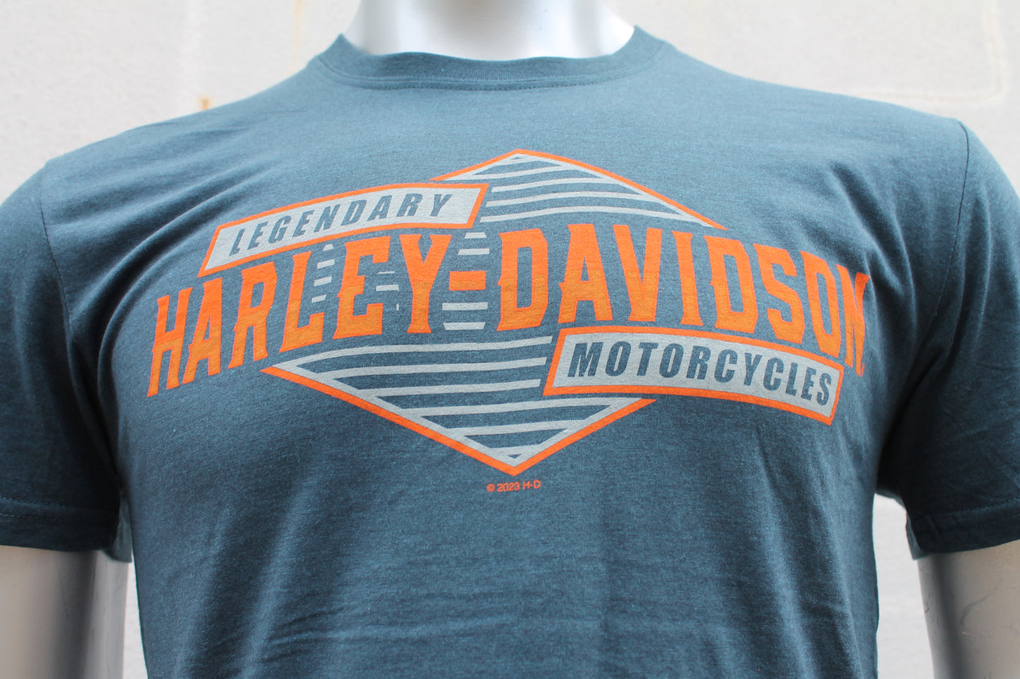 Harley-Davidson® Men's Raided Short Sleeve Tee - Blue