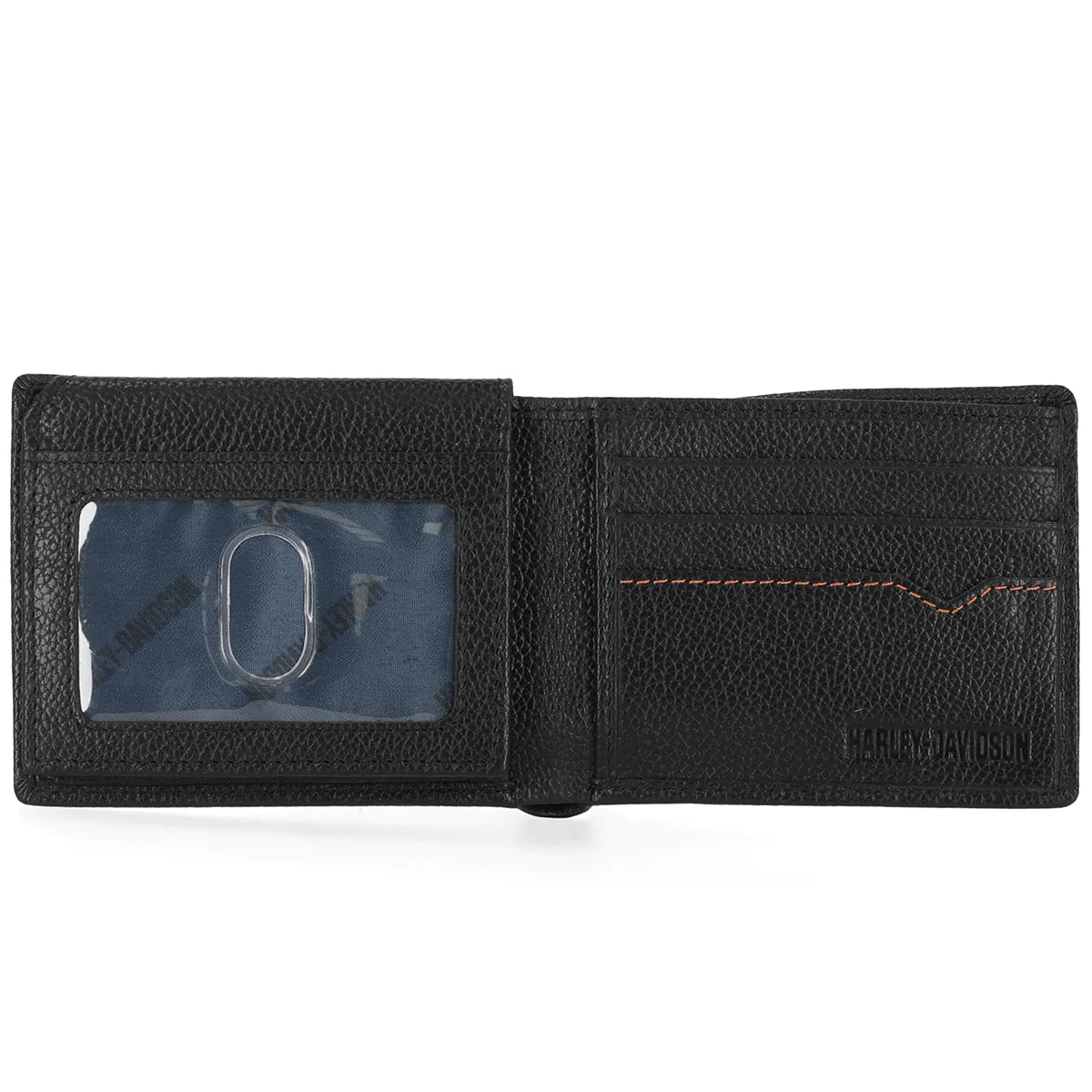 Harley-Davidson® Men's Classic Bar & Shield Logo Passcase Leather Billfold Wallet