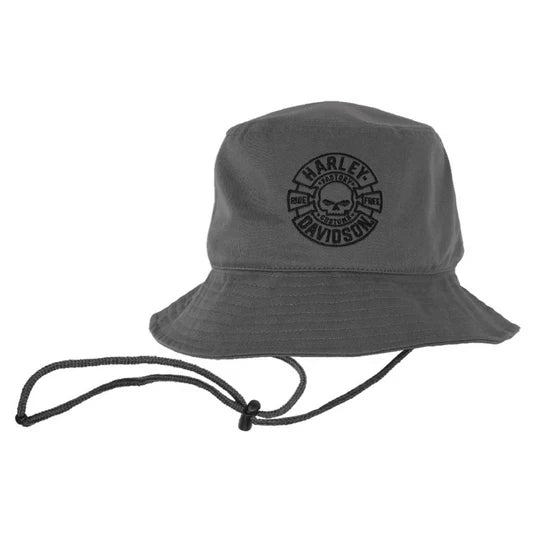 Harley-Davidson® Medallion Charcoal Bucket Hat