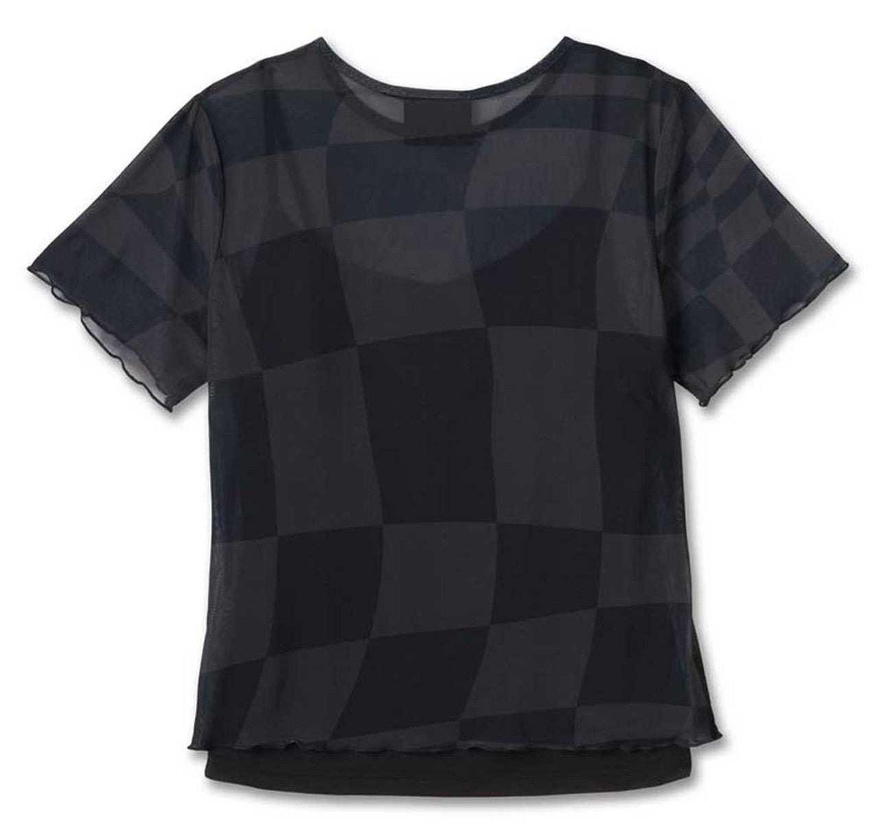 Harley-Davidson® Women's Road Racer Mesh Short Sleeve Tee - Black