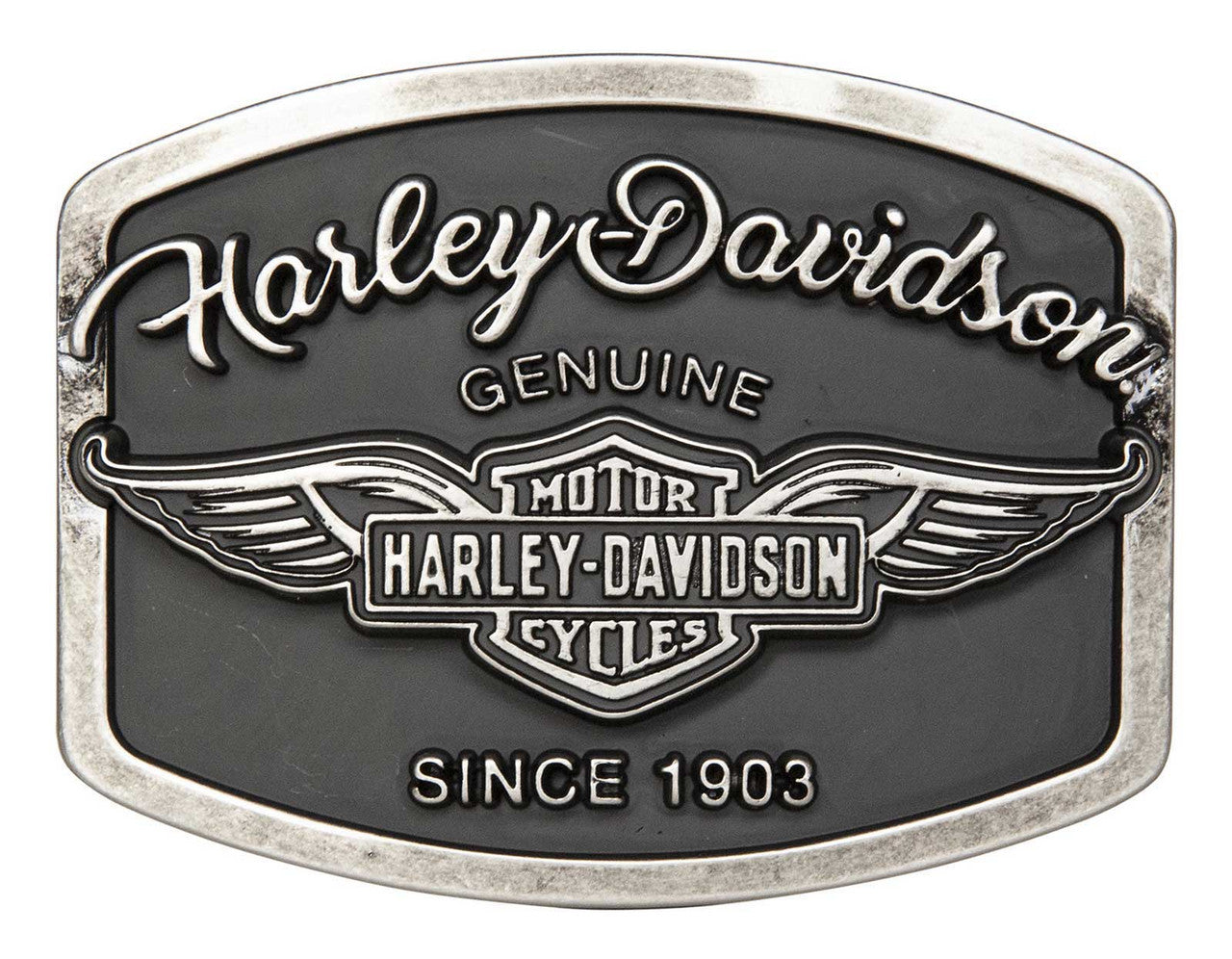 Harley-Davidson® Wings Buckle, Nickel