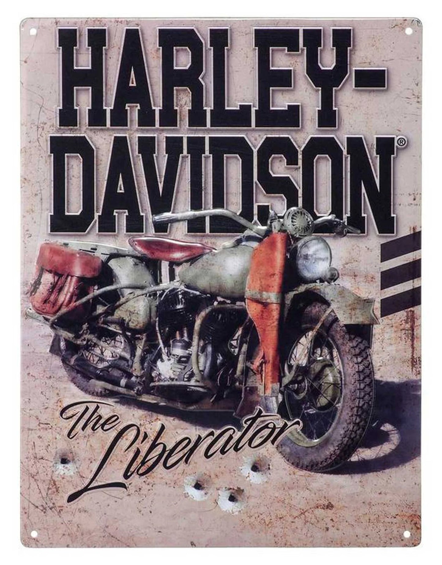 Harley-Davidson® Embossed Tin Sign Liberator Motocycle Logo 12x15.75