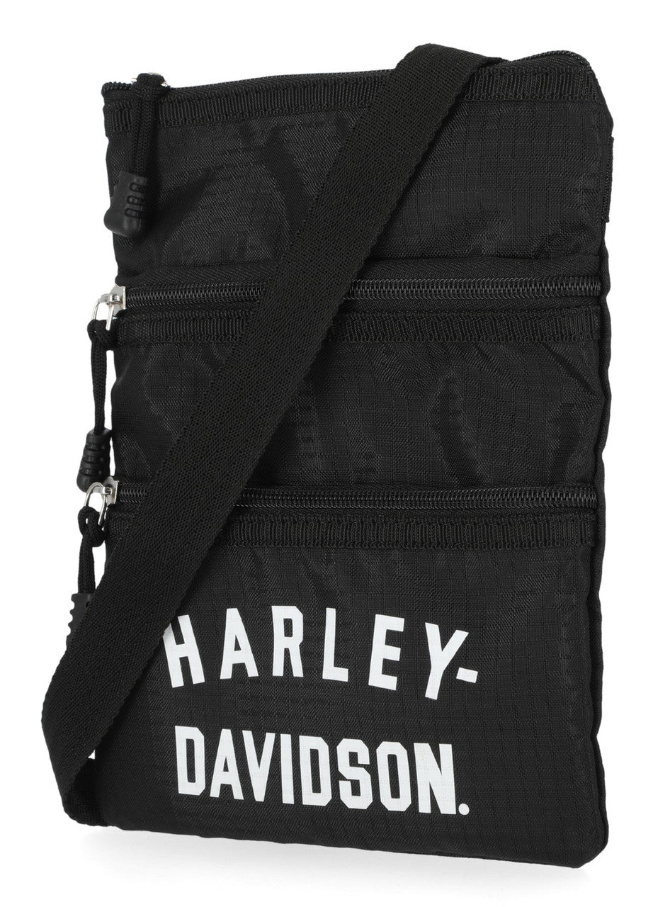 Harley-Davidson® Deluxe Nylon Crossbody Bag With Adjustable Shoulder Strap