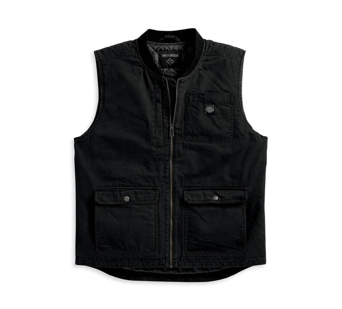 Harley davidson sleeveless jacket hotsell