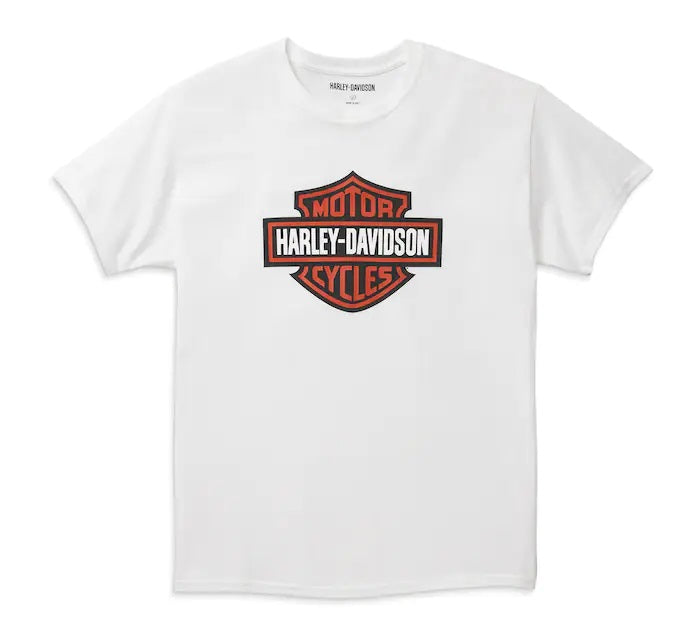 Harley-Davidson®Men's Bar & Shield Graphic Tee White