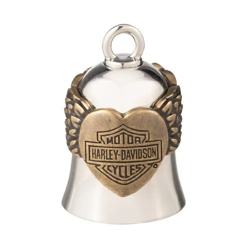Harley-Davidson® Two Tone Bar and Shield Heart with Wings