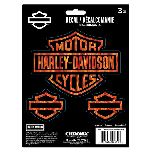 Harley-Davidson® B&S Flames 6'x8'Decal