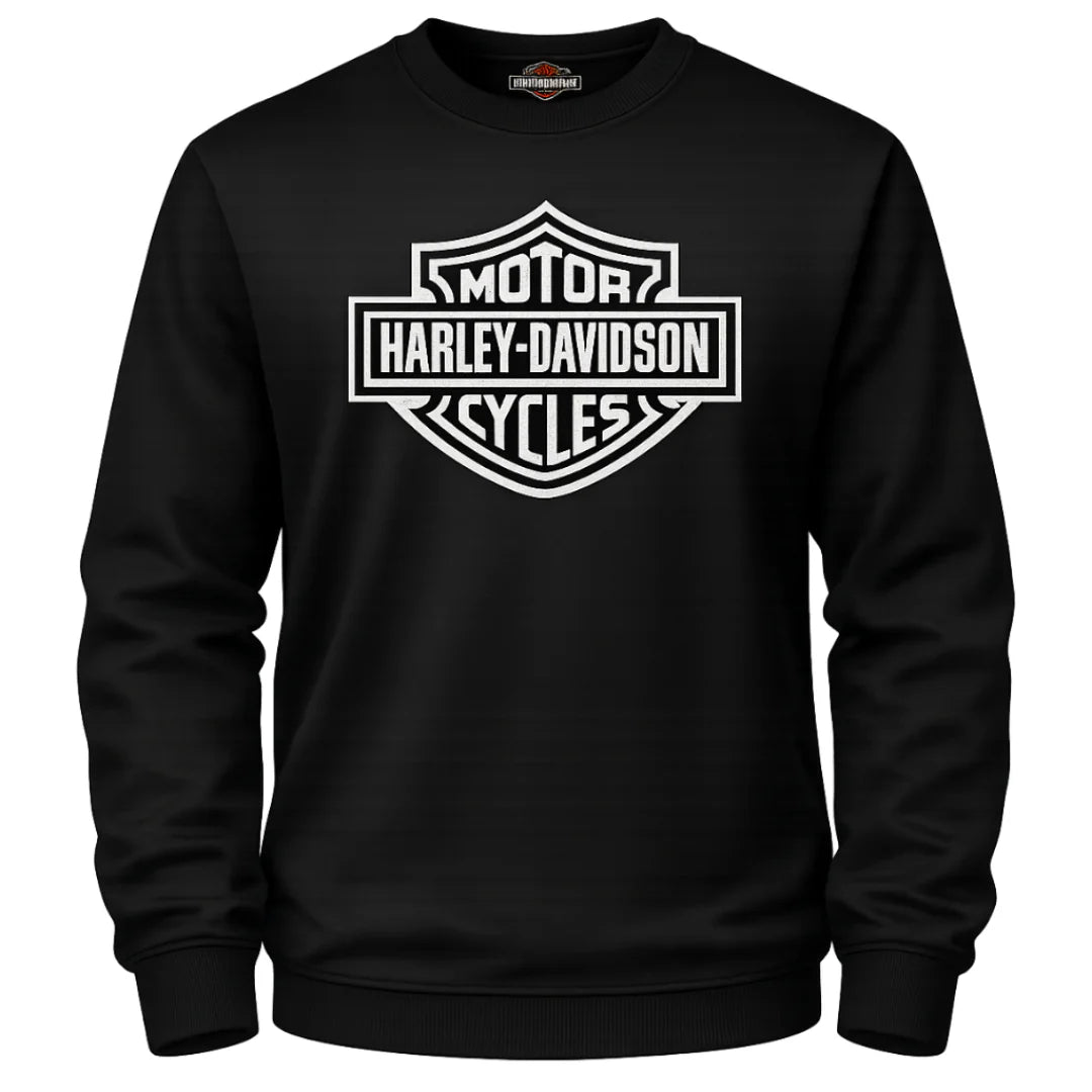 Harley-Davidson® B&S White Crew Fleece Jumper