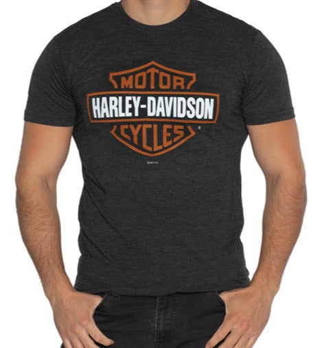 Harley-Davidson® Men's Bar & Shield Vintage Short Sleeve Tee - Black