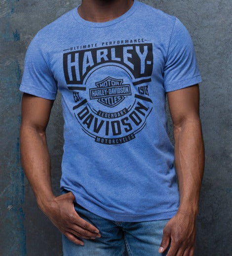 Harley-Davidson® Men's Levity Short Sleeve Tee - Blue