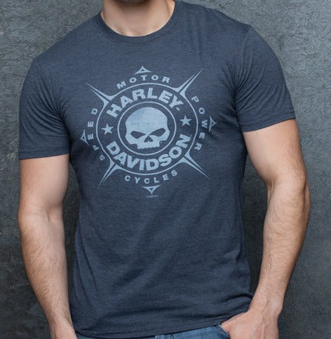 Harley-Davidson® Men's Compass Short Sleeve Tee - Midnight Navy