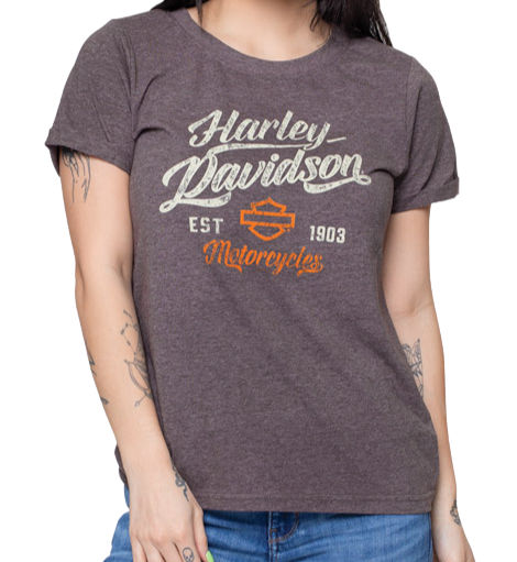Harley-Davidson® Women's In the Round Short Sleeve Tee - Macchiato