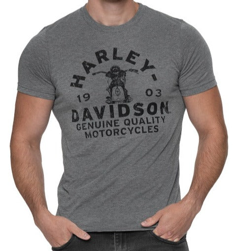 Harley-Davidson® Men's Reversed Short Sleeve Tee - Grey