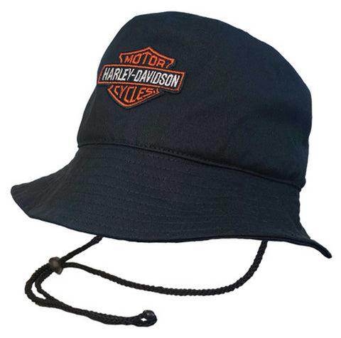 Bar & Shield Bucket Hat Black