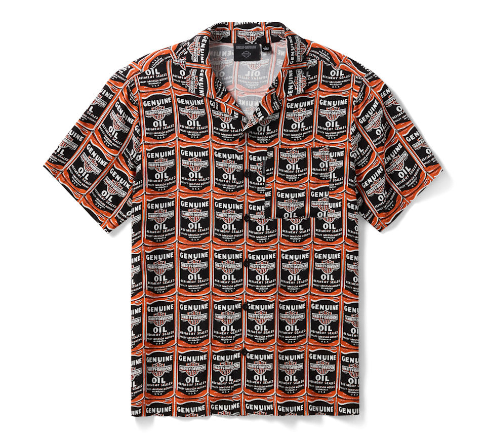 Harley-Davidson® Men's H-D® Essential Oil Can Aloha Shirt