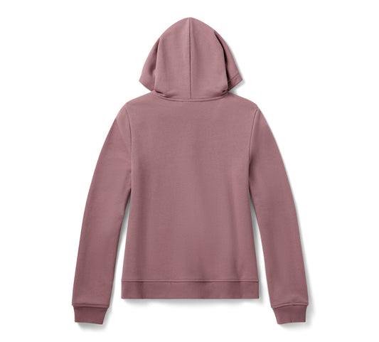Harley-Davidson® Women's Willie G Skull Bling PO Hoodie Nostalgia Rose
