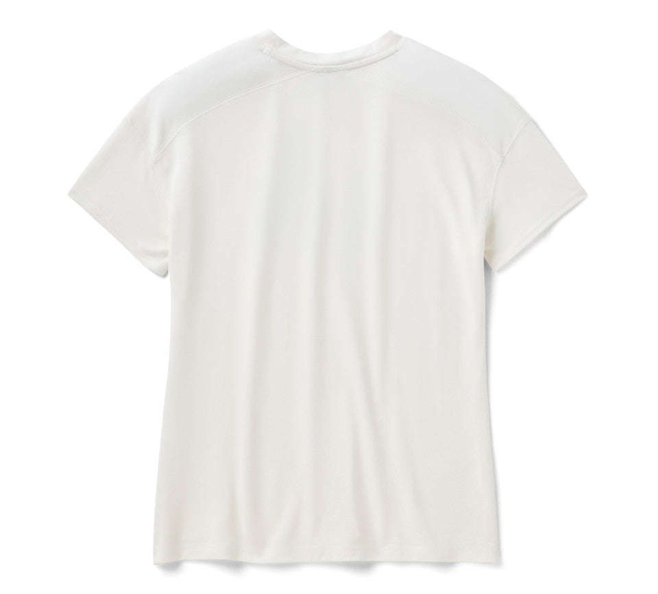 Harley-Davidson® Women's H-D® TECH Short Sleeve Top Cloud Dancer