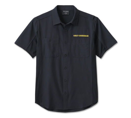 Harley-Davidson® Men's Wicked Short Sleeved Performance Shirt - Navy