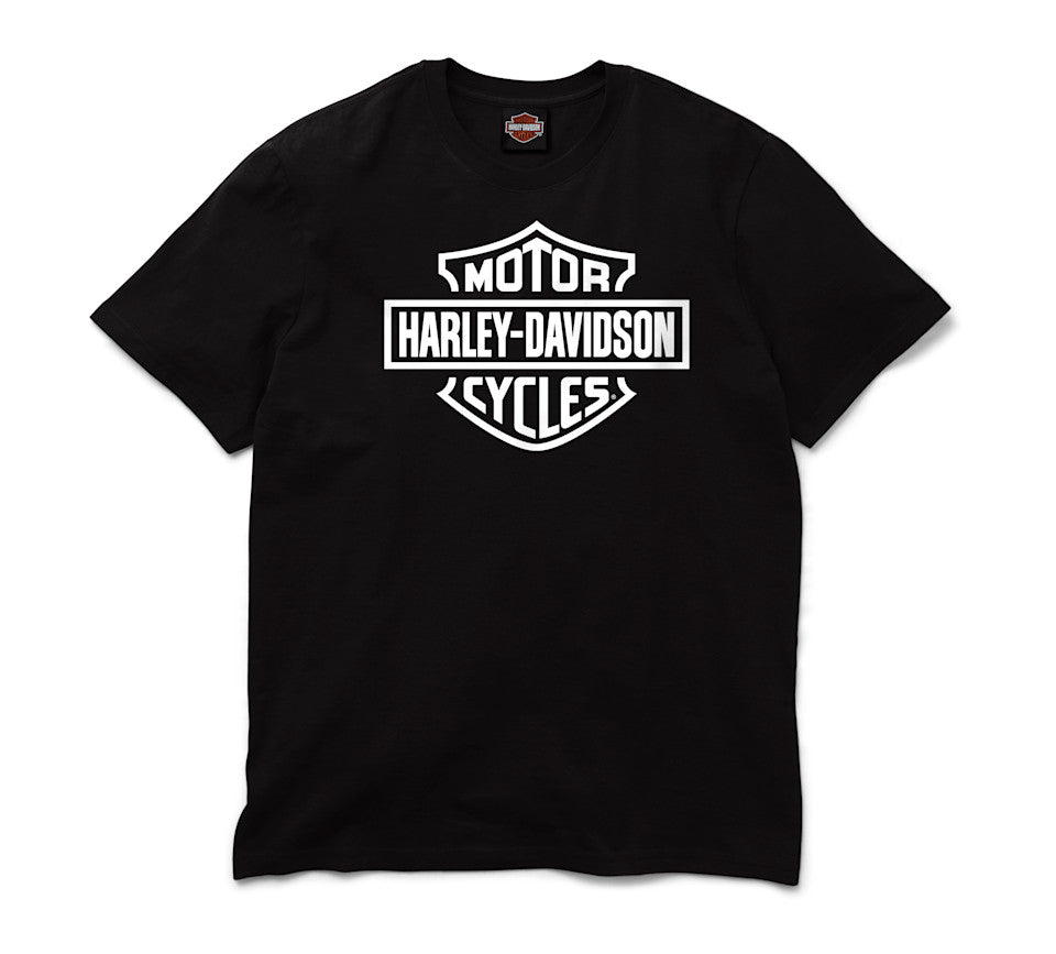 Men's H-D Standard Bar & Shield Harley Black Tee