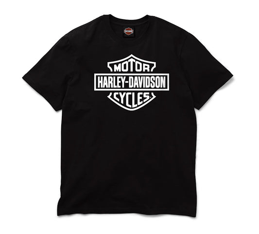 Men's H-D Standard Bar & Shield Harley Black Tee
